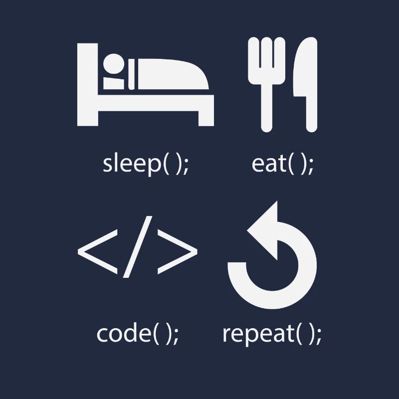 Développeur de programmeur - Eat Sleep Code Repeat