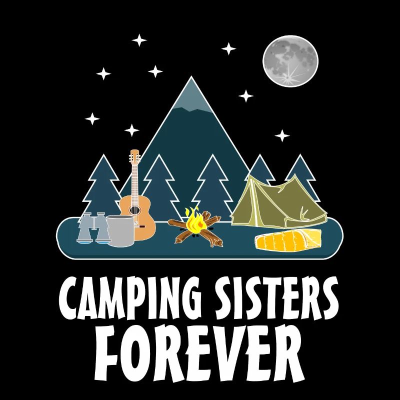 Camping Sisters Forever Tee Love Camping