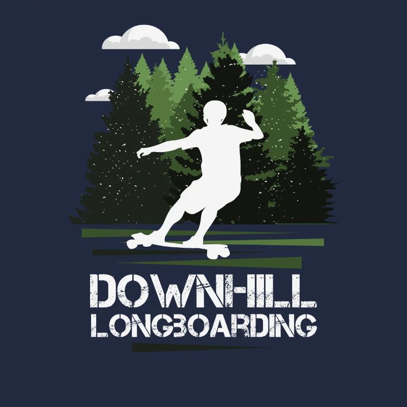 Longboard Downhill, wonderful nature