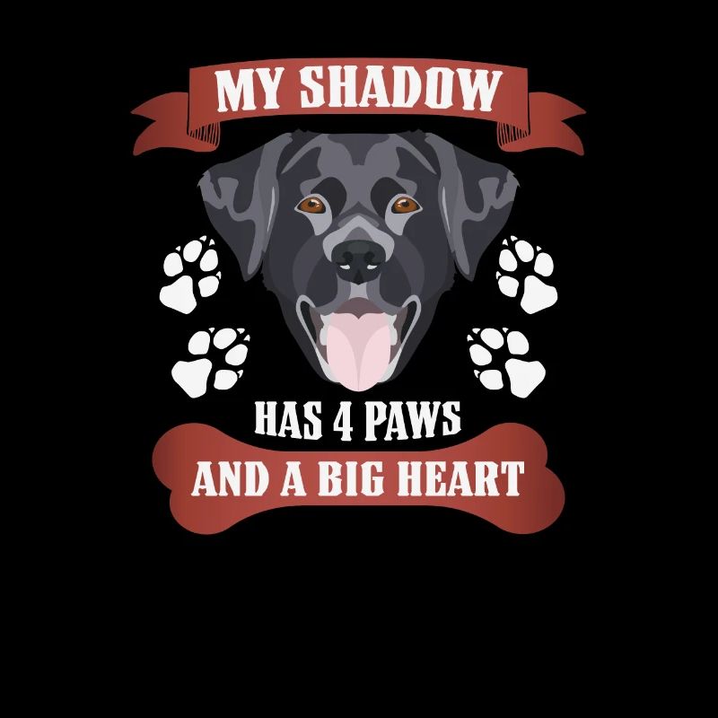 Mon ombre a quatre pattes, labrador noir,