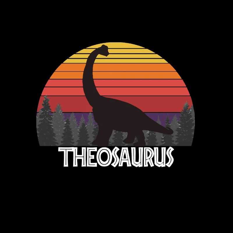 Theosaurus Theo saurus dinosaur name birthday gift