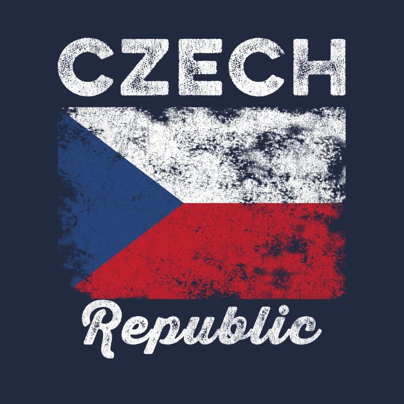 Drapeau de la République tchèque Vintage - Drapeau tchèque