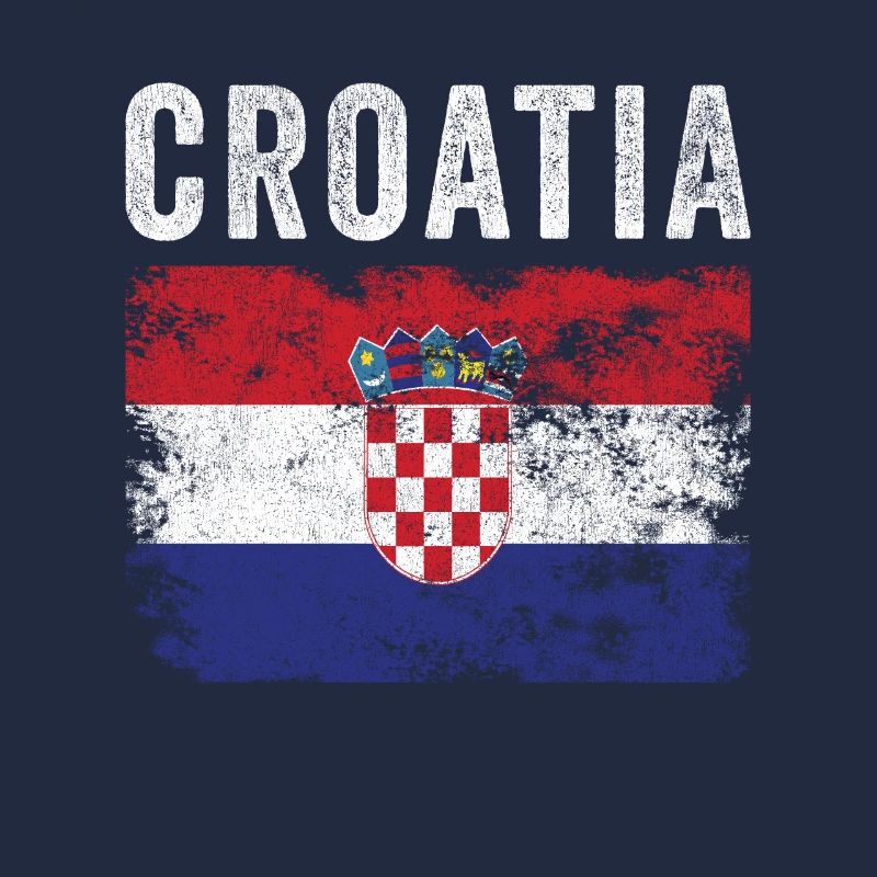 Drapeau croate en détresse - Drapeau croate
