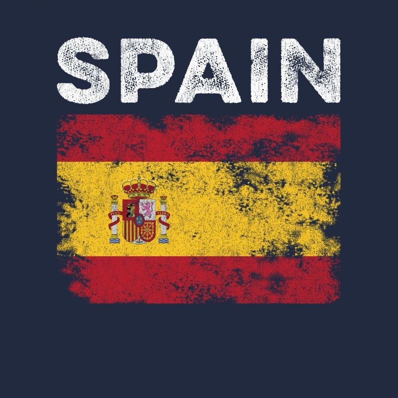 Drapeau de l’Espagne en détresse - Drapeau espagnol