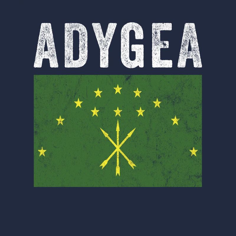 Adygea Flag Distressed - Circassian Flag
