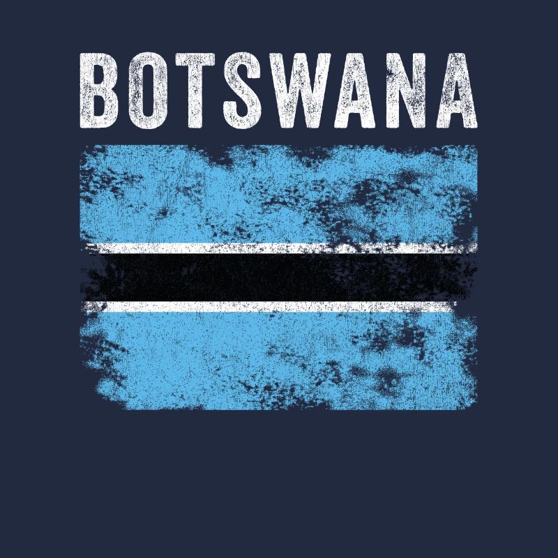 Botswana Flag Distressed Botswanian Flag