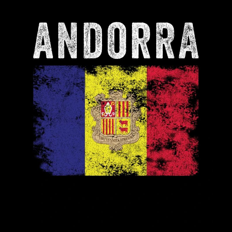 Andorra Flag Distressed - Andorran Flag