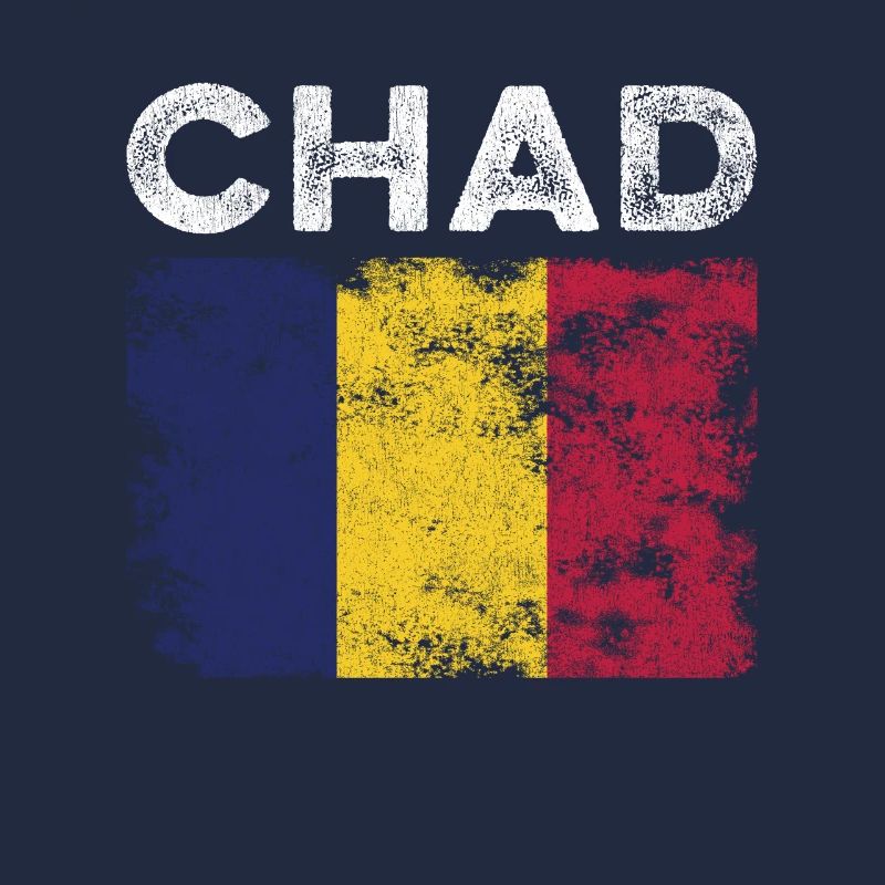 Drapeau tchadien en détresse - Drapeau tchadien