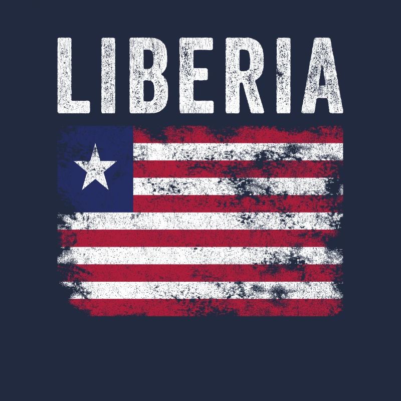 Liberia Flag Distressed - Liberian Flag