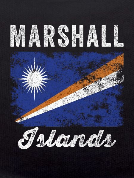 Marshall Islands Flag Distressed