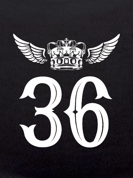 36 Number crown