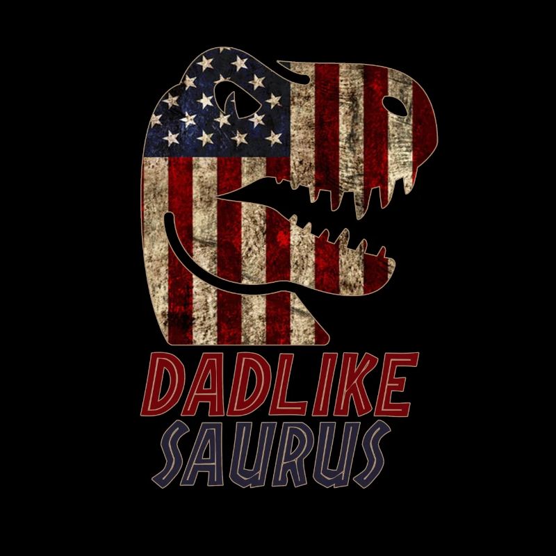 Patriotic Dadlike Dinosaur