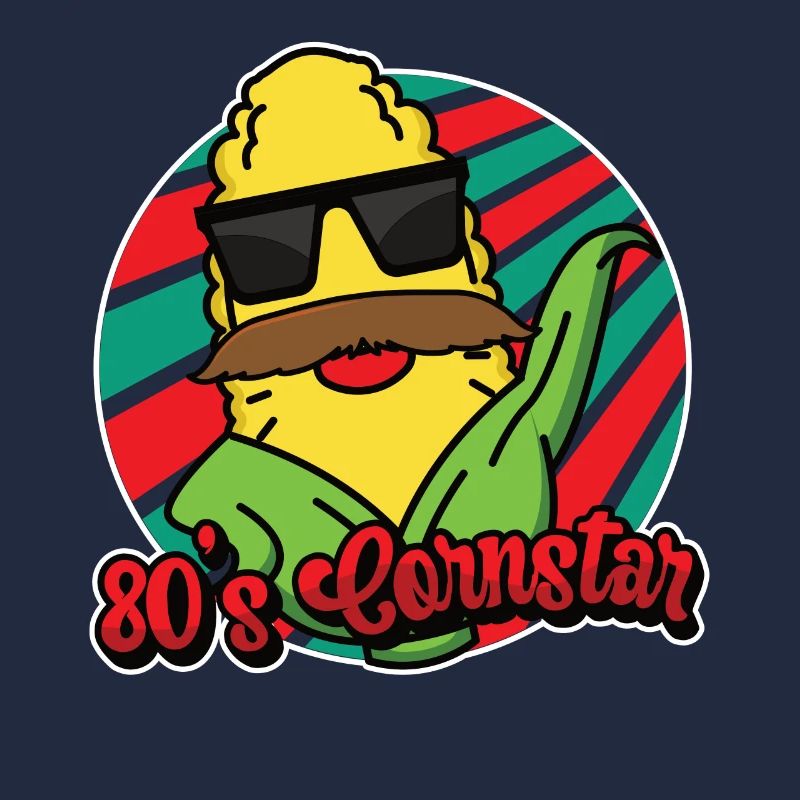 80er Cornstar Mustache Bart Lustig Schnurrbart