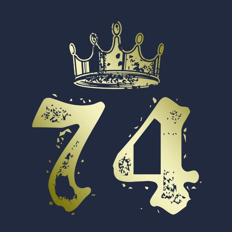 74 Number crown