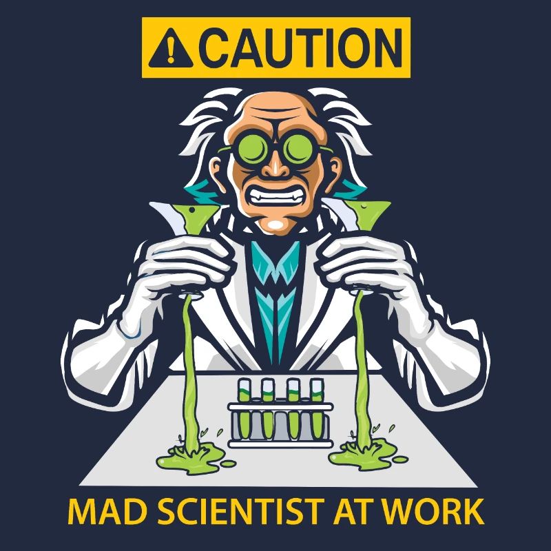 Mad scientist at work