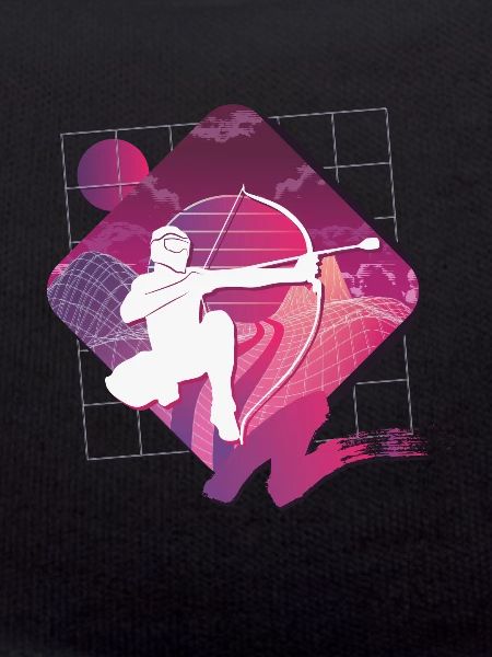 Balise fléchée Vaporwave
