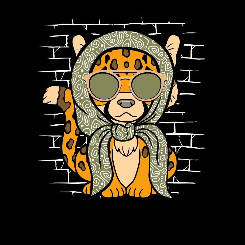 Cheetah Lunettes de soleil Echarpe