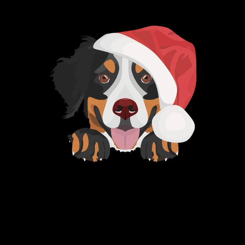 Berner Sennenhund Frohe Weihnachten
