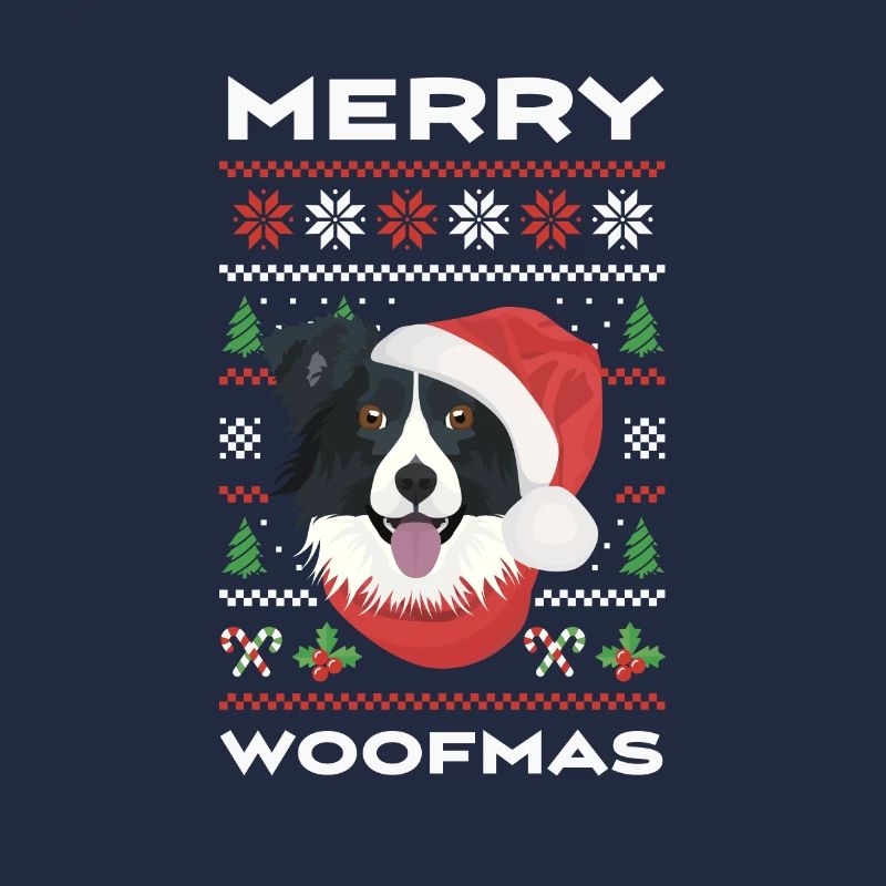 Border Collie Merry Christmas