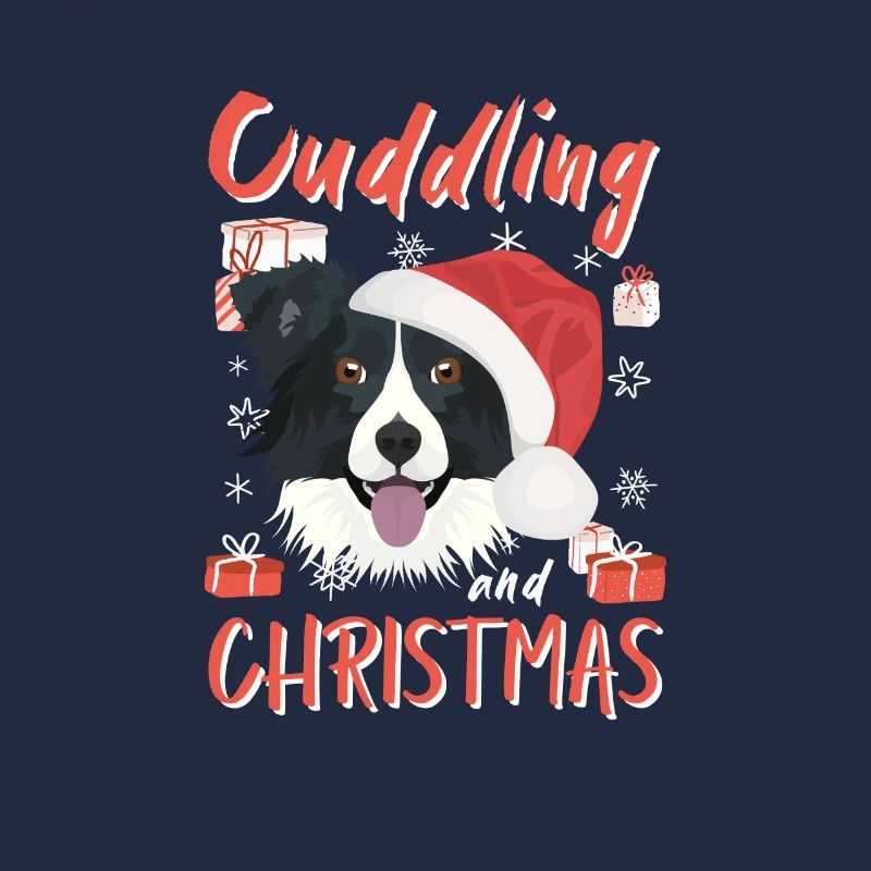 Border Collie Merry Christmas