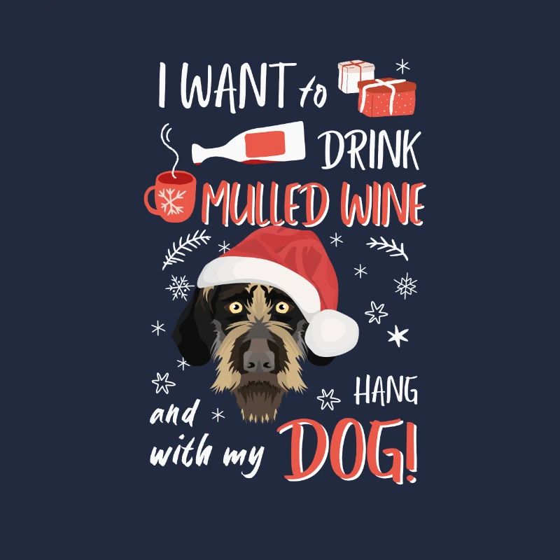 German Wirehair Mulled Wine Christmas