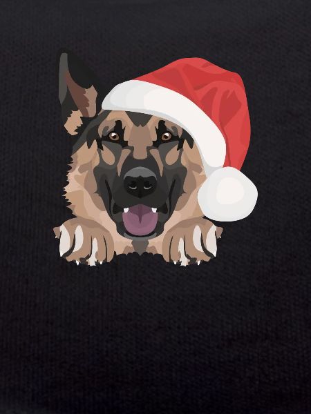 German Shepherd Merry Christmas