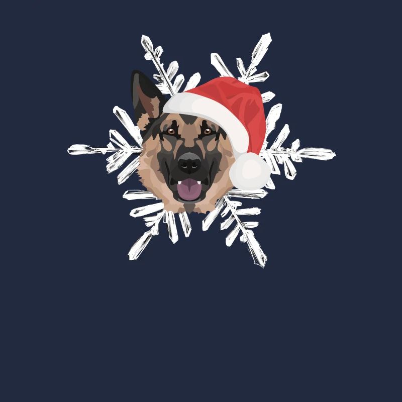 German Shepherd Merry Christmas