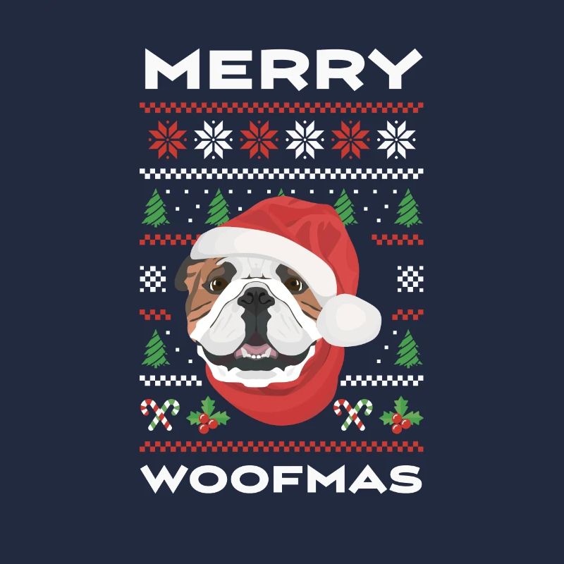 Bouledogue anglais Joyeux Noël