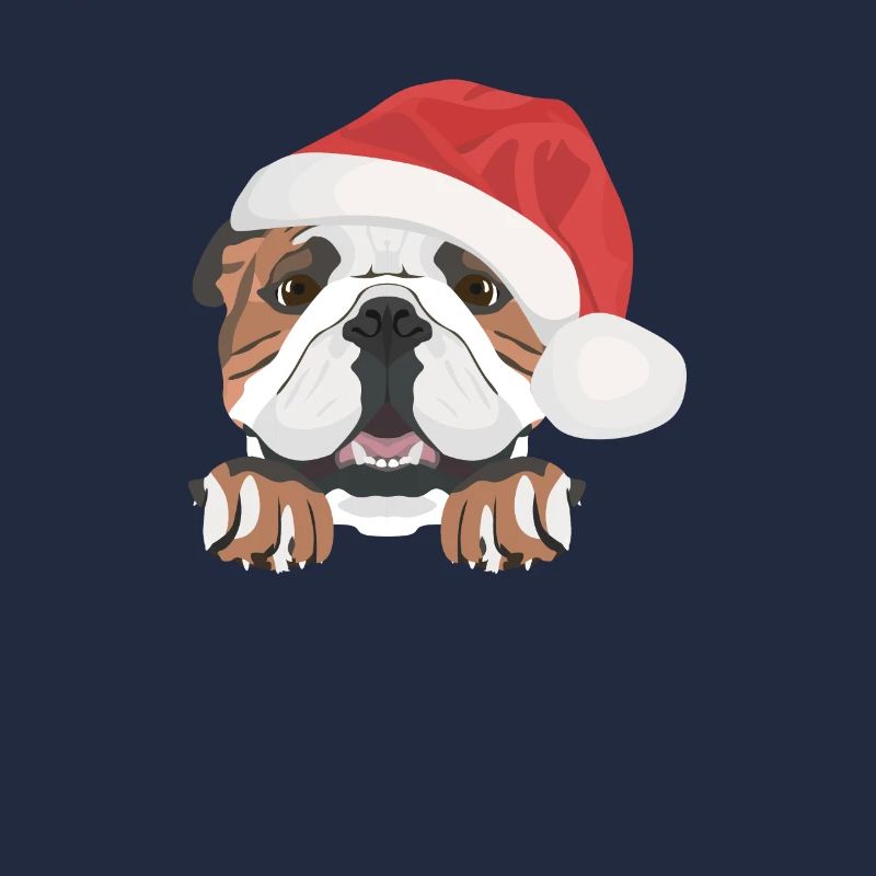 Bouledogue anglais Joyeux Noël