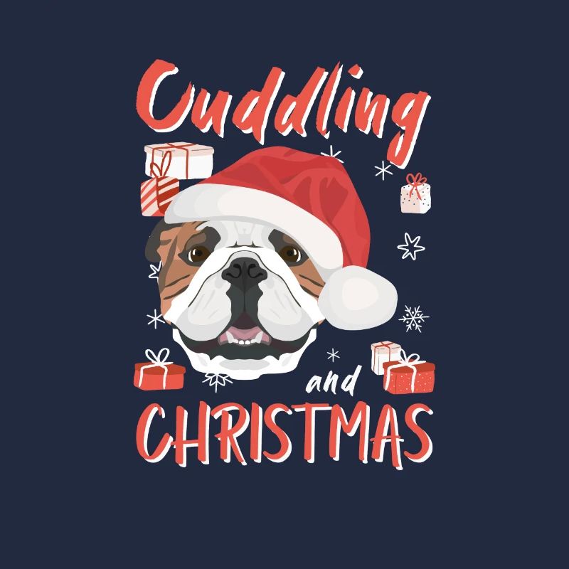 Bouledogue anglais Joyeux Noël