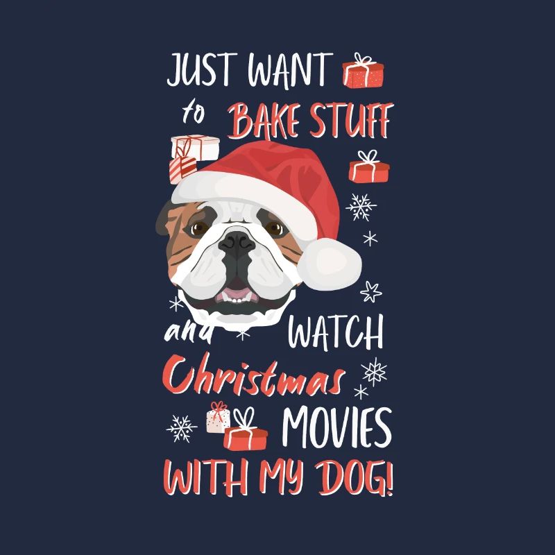 Bouledogue anglais Joyeux Noël
