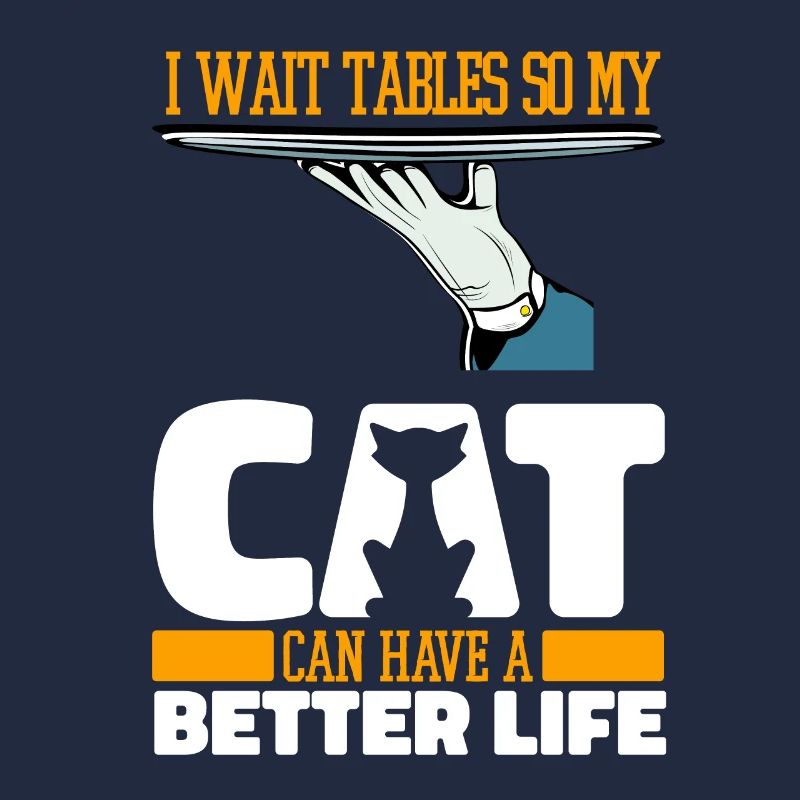 Kellner Kellnerin Katze