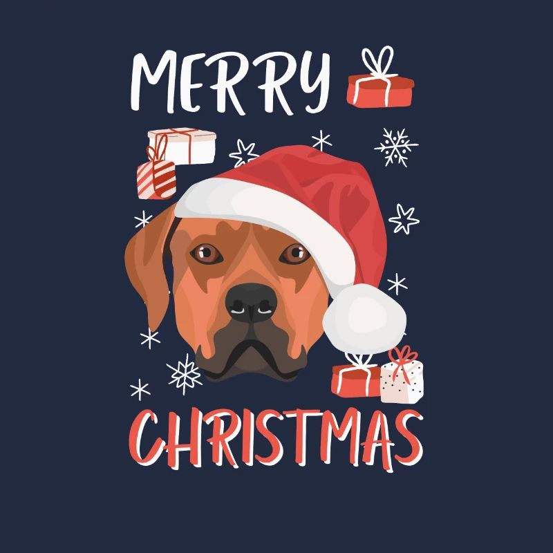 Rhodesian Ridgeback Joyeux Noël