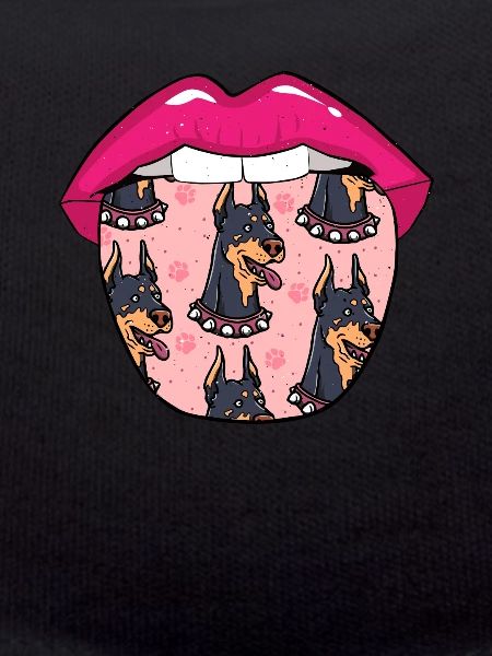 Doberman lips