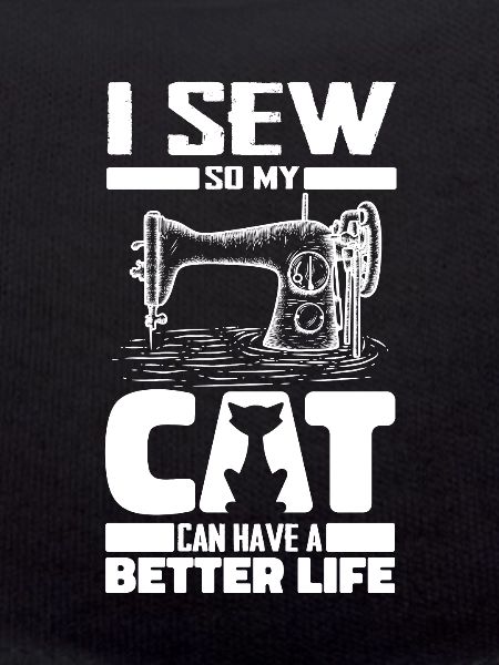 Sewing Sewing Machine Cat