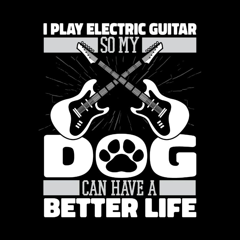 E Guitar Electric Guitar Dog