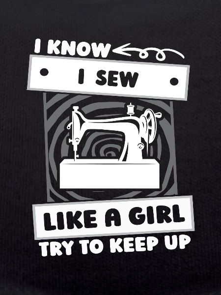 Sewing Sewing Machine Girl