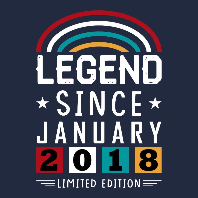 2018 Legend Since Geburtstag Geschenk Januar