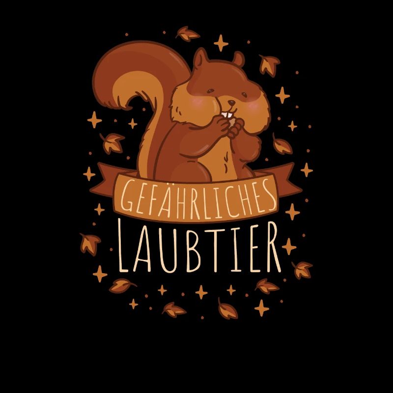 Gefährliches Laubtier Eichhörnchen