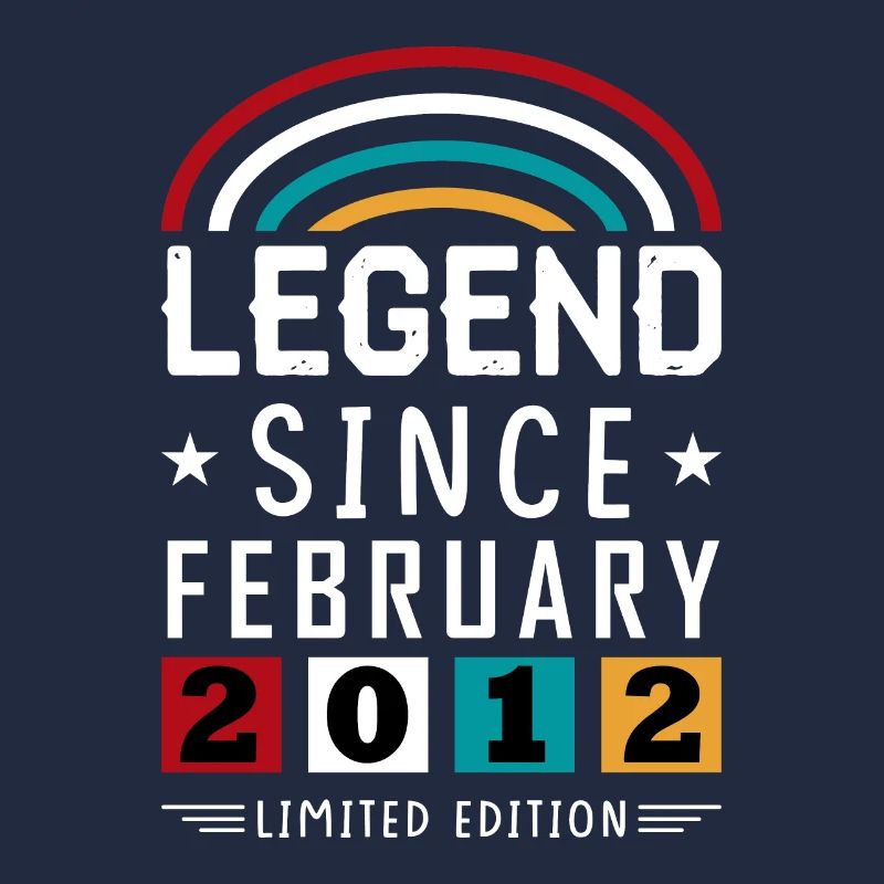 2012 Legend Since Geburtstag Geschenk Februar