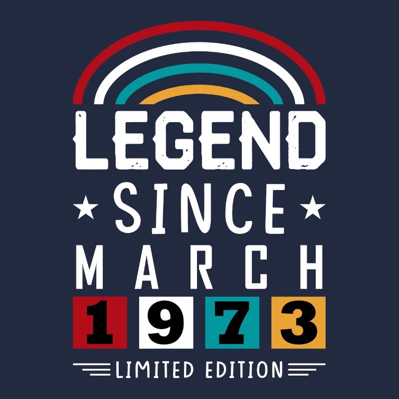 1973 Legend Since Birthday Gift March