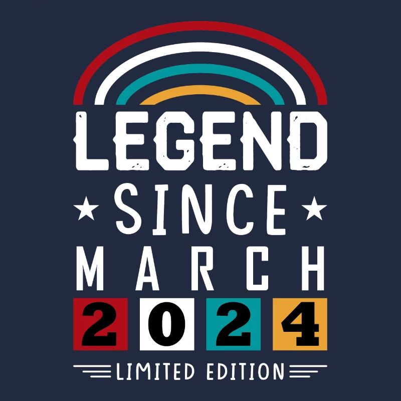 2024 Legend Since Geburtstag Geschenk März