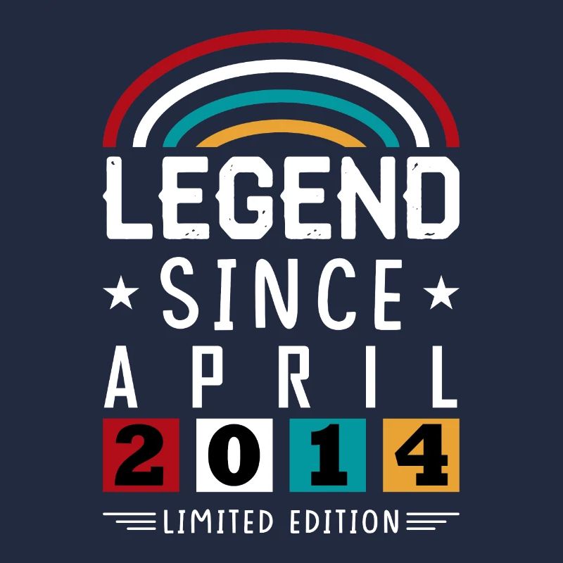 2014 Legend Since Geburtstag Geschenk April