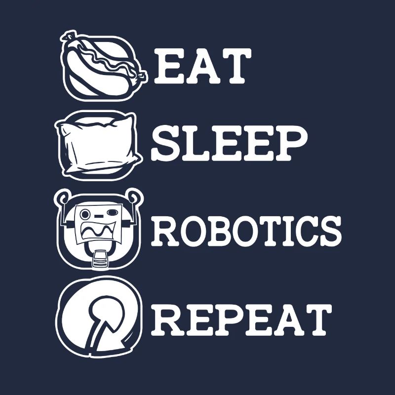Robotique Ai Robot Manger. en train de dormir robotique. Répéter.