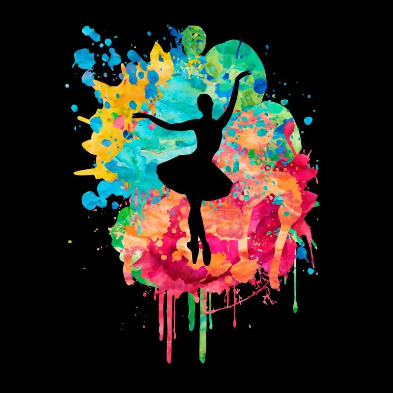 Ballerine dans la danse PopArt