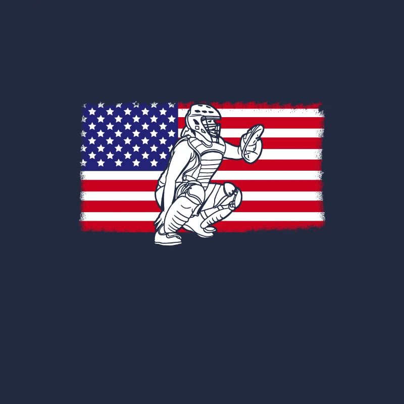 Softball Drapeau des États-Unis