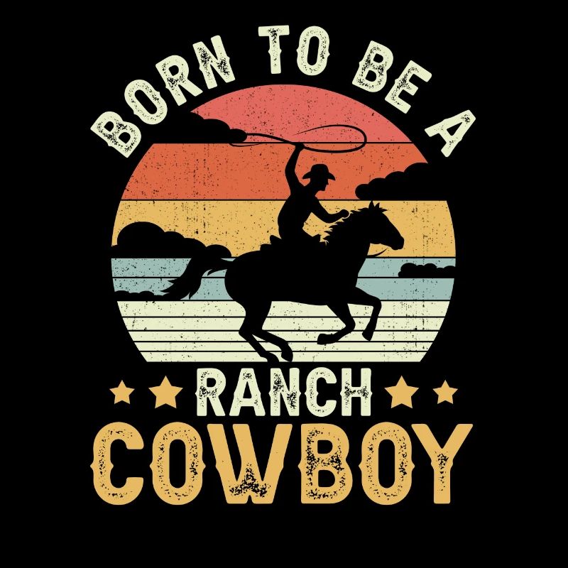Rodeo Cowboy Geboren Ranch Cowboy