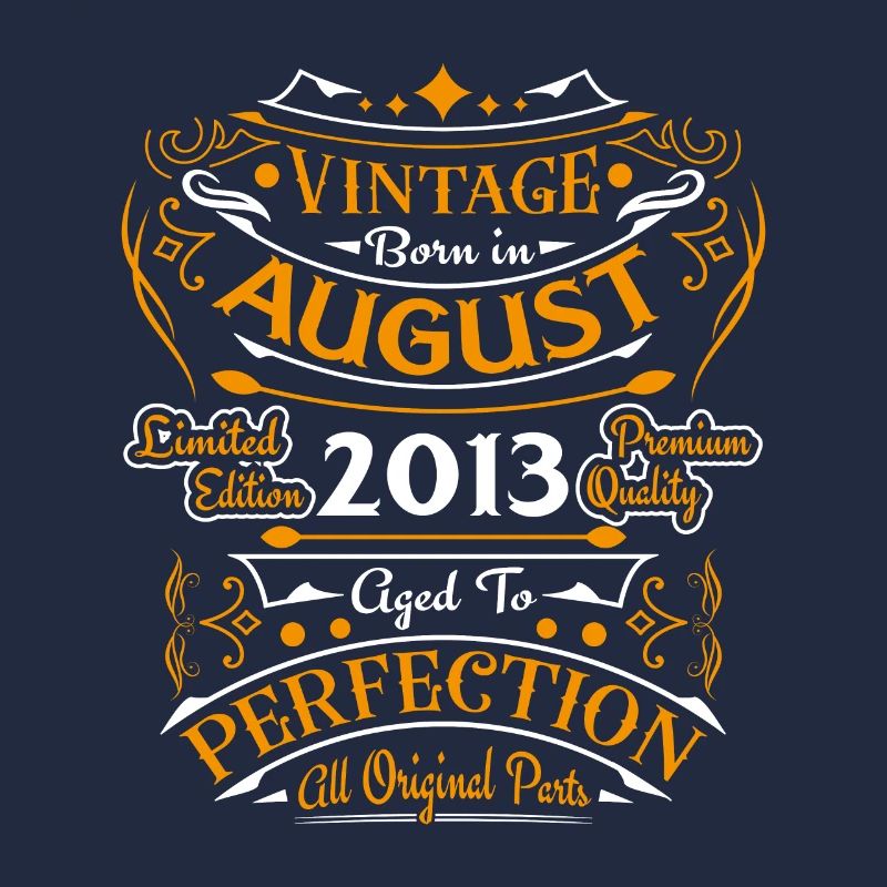 August 2013 Jubiläum 2013 Geburtstagsgeschenk