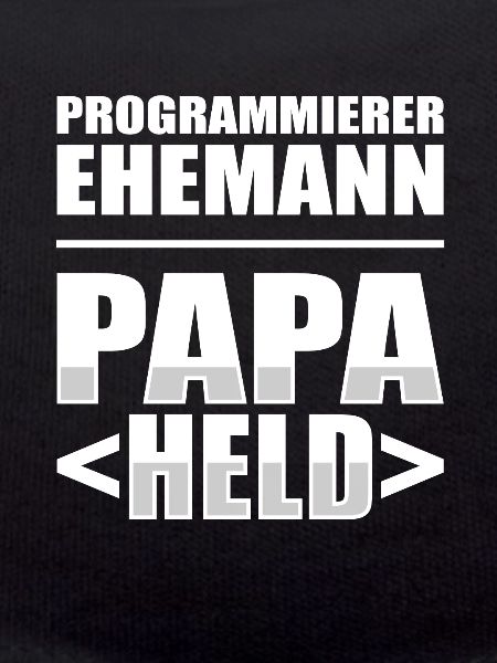 Entwickler Coder Programmierer Vater