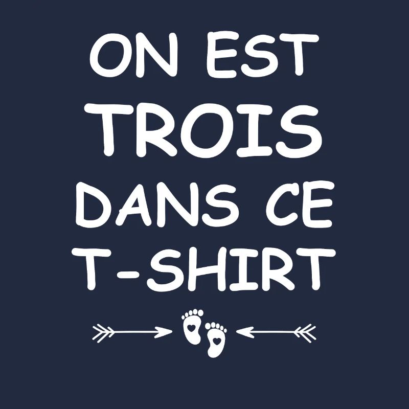 On est trois dans ce tshirt